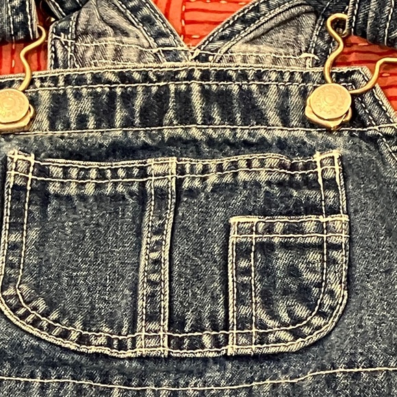 GAP toddler 18-24 months Denim Blue Kids jeans short Romper - Picture 16 of 16